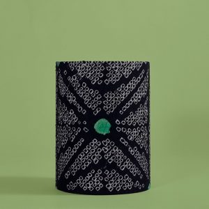 Shibori Noir - Abat-jour ø12 cm